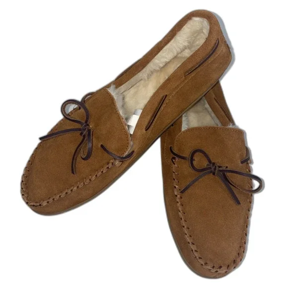 Crew Factory Shoes Jcrew Mens Moccasin Suede Slippers Faux